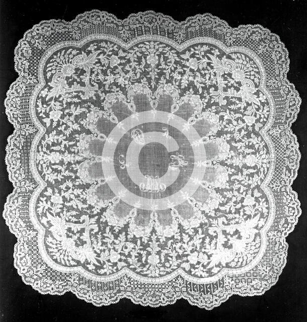 Handkerchief, Philippines, 1860s/80s. Creator: Unknown.