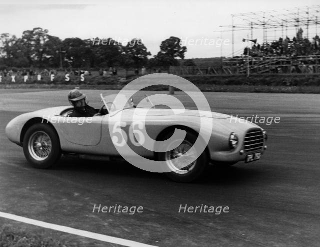 1953 A.C. Ace prototype, V.Davison at Silverstone 1954. Creator: Unknown.
