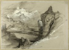 Mountain Landscape, 1834/73. Creator: John Ruskin.