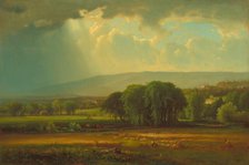 Harvest Scene in the Delaware Valley, 1867. Creator: George Inness.