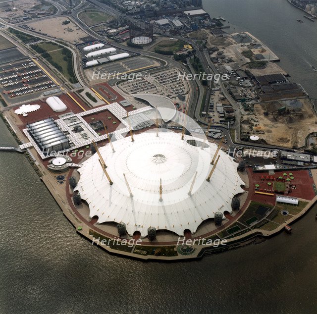 An aerial view of the Millennium Dome, Greenwich, London, 2000. Artist: EH/RCHME staff photographer