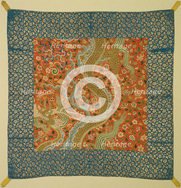 Canopy with Dragon Among Flowers, late 1100s. Creator: Unknown.