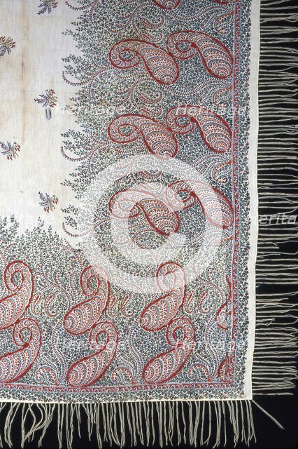 Square Shawl, Paisley, 1860/70. Creator: Unknown.