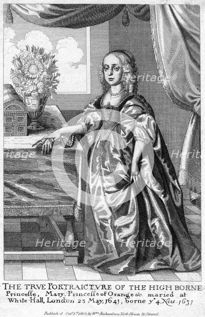 Mary, Princess of Orange, Daughter of Charles I, 1802. Artist: Unknown