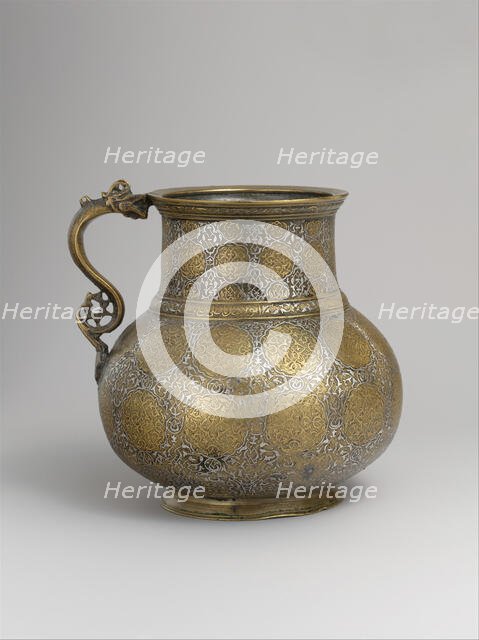 Dragon-Handled Jug with Inscription, present-day Afghanistan, late 15th- first quarter 16th cent. Creator: Unknown.