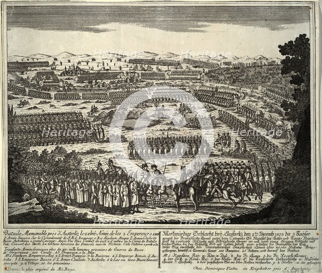 The Battle of Austerlitz on December 2, 1805, 1805. Artist: Anonymous  