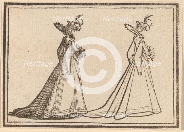 Lady in a Large Coat, 1621. Creator: Edouard Eckman.