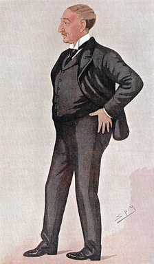 Cecil Rhodes, British-born South African, financier, statesman and empire builder, 1891. Artist: Spy