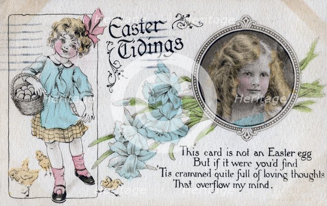 'Easter Tidings', greetings card, c1923. Artist: Unknown