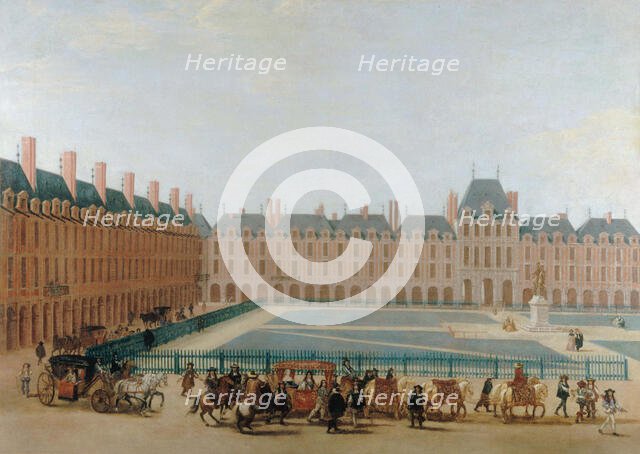 Place Royale, circa 1660; passage of the king's carriage. c1655 — 1665. Creator: Unknown.