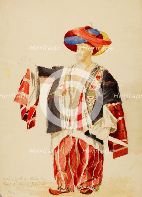 Costume of Beder Khan Bey, n.d. Creator: Miner Kilbourne Kellogg.