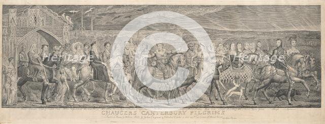 The Canterbury Pilgrims, 1810. Creator: William Blake.