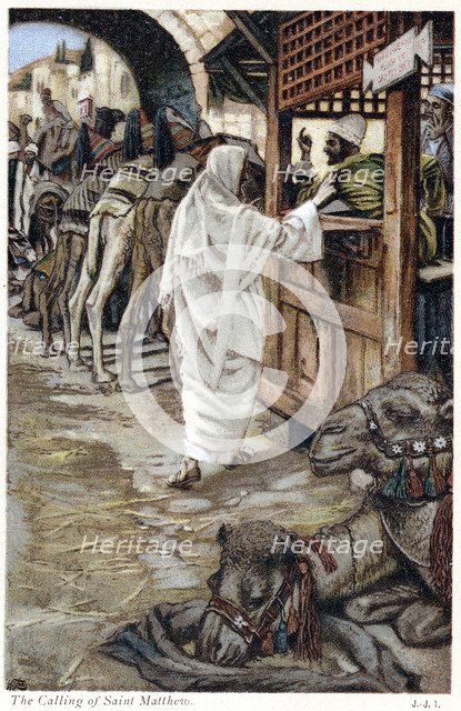 Christ calling Matthew, the tax collector, c1890. Artist: James Tissot