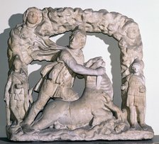 Roman statuette of Mithras slaying the bull, 3rd century. Artist: Unknown