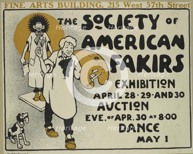 The society of American fakirs exhibition, c1887 - 1922. Creator: Unknown.
