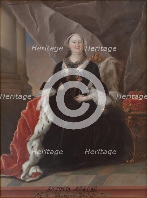 Antonia Amalia. Duchess of Brunswick and Lüneburg. Born 22 April 1696, 1749-1848. Creator: Unknown.