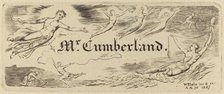George Cumberland's Card, 1827. Creator: William Blake.