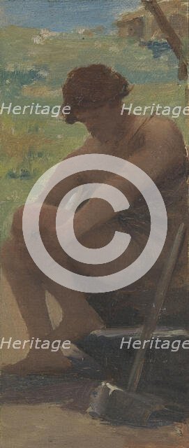 Esquisse pour la mairie de Courbevoie : Les âges de la vie, 1884. Creators: Ernest Jean Delahaye, Louis Picard.