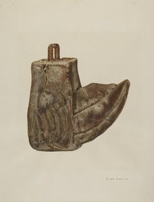 Wooden Stirrup, c. 1941. Creator: Juanita Donahoo.