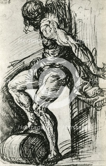 Sketch for the St Sebastian, c1518, (1937). Artist: Titian