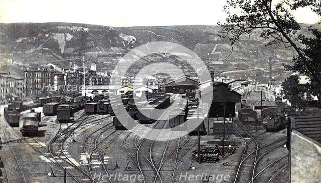 North Central station in Bilbao, 1910.
