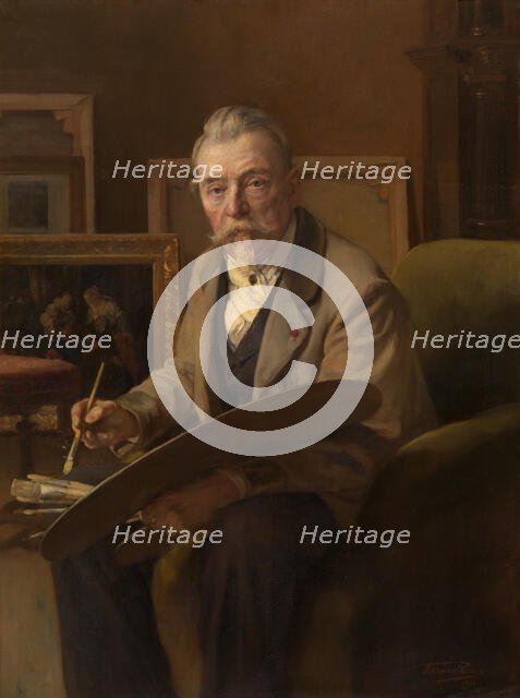 The Painter Alexandre Nestor Nicolas Robert, 1901. Creator: Herman Jean Joseph Richir.