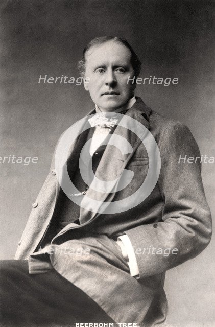 Herbert Beerbohm Tree (1852-1917), English actor, 1907.Artist: Langfier Photo
