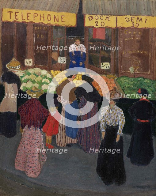 At the market, c. 1895.