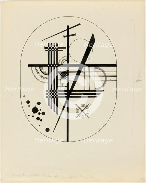 Illustration for "Point and Line to Plane", 1925. Creator: Kandinsky, Wassily Vasilyevich (1866-1944).