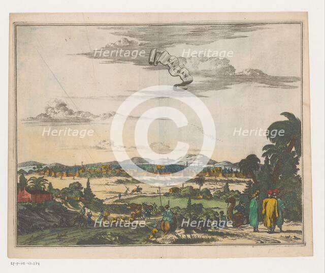 View of Kashan, c.1698-c.1725. Creators: Anon, Pieter van der Aa, Carel Allard.