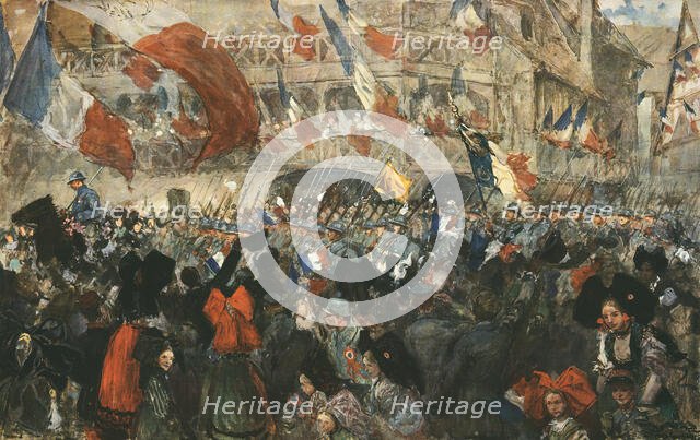 'La 4e Armee francaise a Strasbourg, le 22 novembre 1918', 1918. Creator: Georges Bertin Scott.