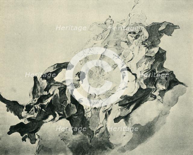 Allegory of Faith, Justice and Painting, 1758-1759, (1943). Creator: Franz Anton Maulbertsch.