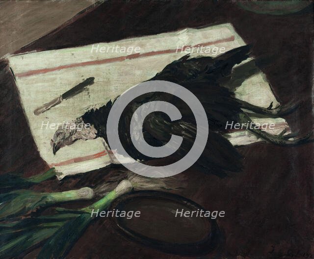 Still life with turkey, 1921. Creator: Jacques Emile Blanche.