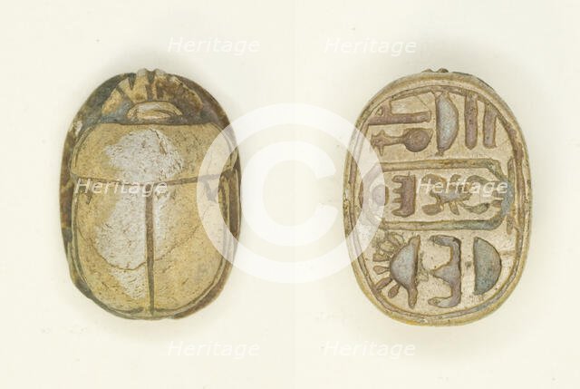 Scarab: Menkheperura (Thutmose IV), Egypt, New Kingdom, Dynasty 18, Reign of Thutmose IV... Creator: Unknown.