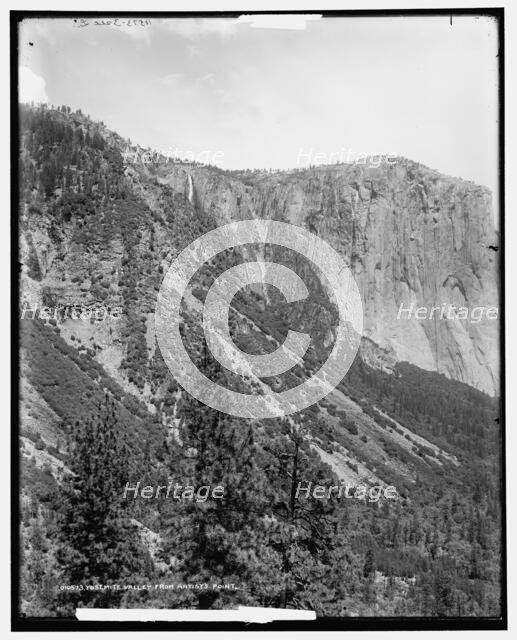 Yosemite Valley from Artist's Point, c1901. Creator: Unknown.