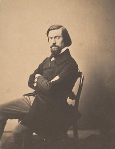 Portrait de Pitre-Chevalier, ca. 1853. Creator: Gustave Le Gray.