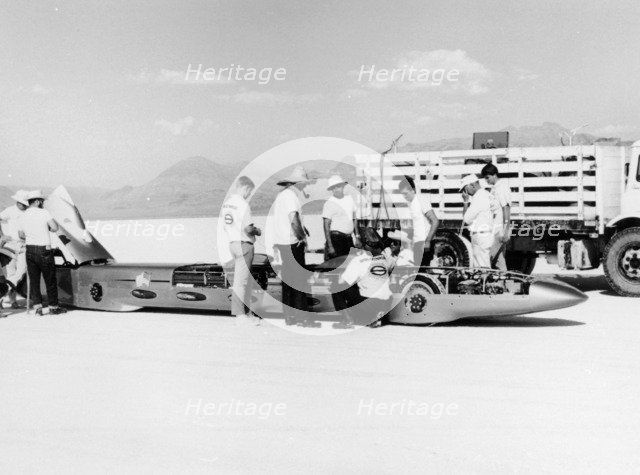 'Goldenrod' Land Speed Record car, Bonneville Salt Flats, Utah, USA, 1965. Artist: Unknown