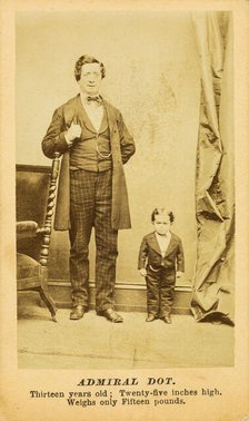 Admiral Dot : thirteen years old; twenty-five inches high, weighs only fifteen pounds, [1872?]. Creator: Unknown.