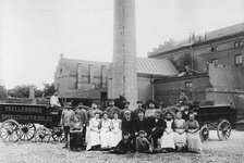 Staff outside the Trelleborgs Brewery, Trelleborg, Sweden, late 19th or early 20th century. Artist: Unknown