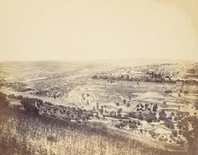 Garden of Gethsemane and View of Jerusalem, 1860s. Creator: John Anthony.