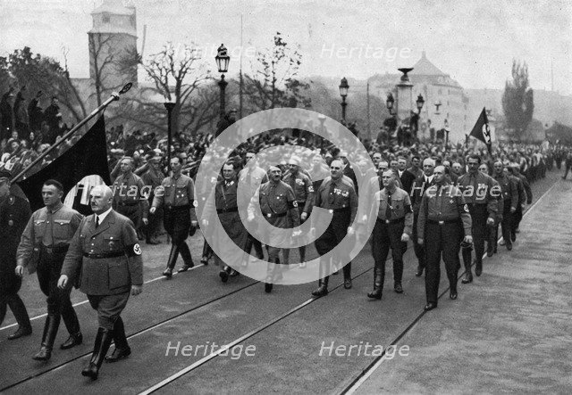 Nazi parade, Munich, Germany, 1934. Artist: Unknown