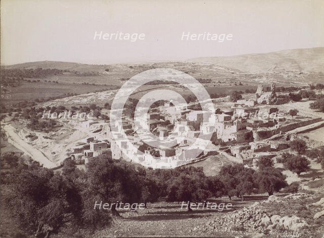 Vue générale de Bethany - General view of Bethany, ca. 1880. Creator: Felix Bonfils.