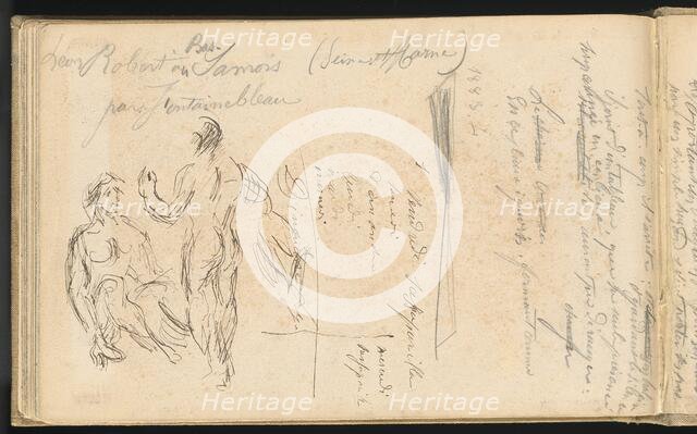 Two Bathers, 1884/1887. Creator: Paul Cezanne.