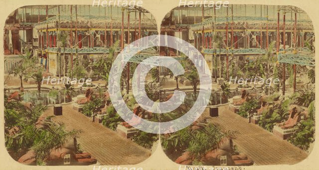 Crystal Palace - View of the North Transept, 1850s. Creator: London Stereoscopic & Photographic Co.