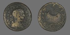 Coin Portraying Emperor Elagabalus, 218-222. Creator: Unknown.