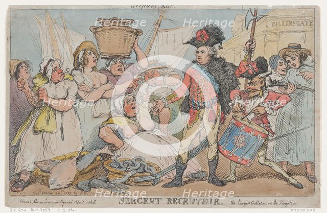 Sergent Recruteur, October 24, 1789., October 24, 1789. Creator: Thomas Rowlandson.