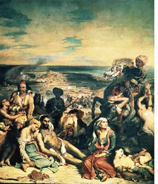  'The massacres of Chios', Oil, 1824 by Eugene Delacroix.