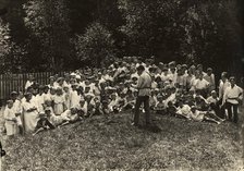 Jewish exemplary children's commune in Malakhovka near Moscow - General meeting..., 1921-1922. Creator: Unknown.