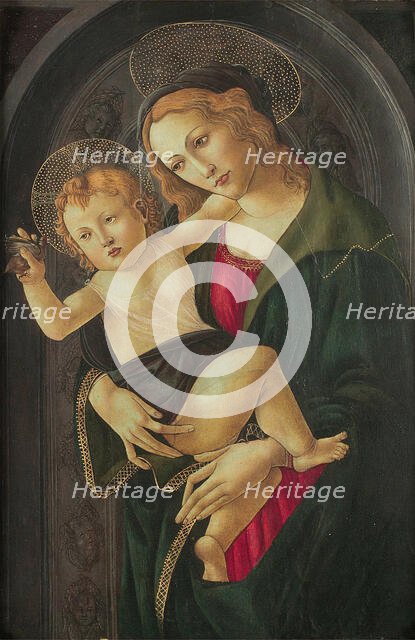 Virgin and Child in a Niche, 1477. Creator: Botticelli, Sandro (1445-1510).
