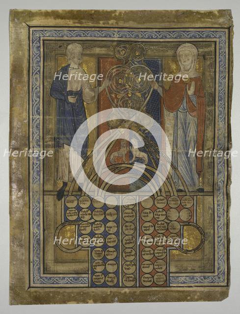 Single Leaf: Table of Consanguinity, c. 1200. Creator: Unknown.